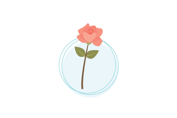 Blooming Rose Flowers Background Svg Graphics and Illustrations