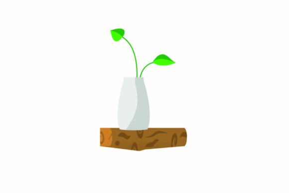 Decorative Plants Flowers Inside House Graphics and Illustrations Review