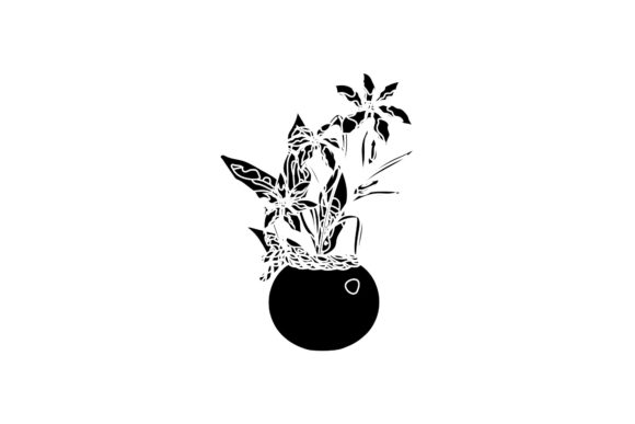 Flowers Bouquet Pot Silhouette Review