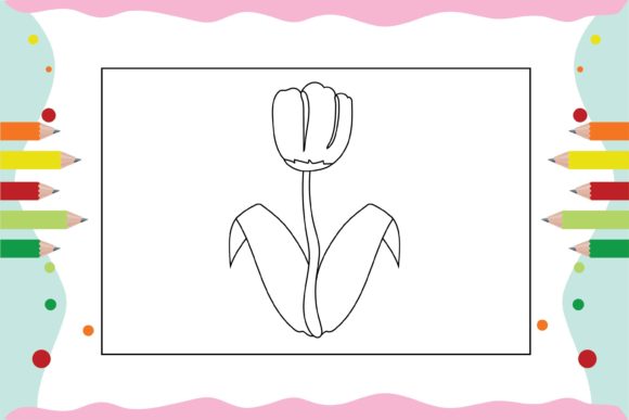Flowers Coloring Pages for Kid 26 Graphics and Illustrations