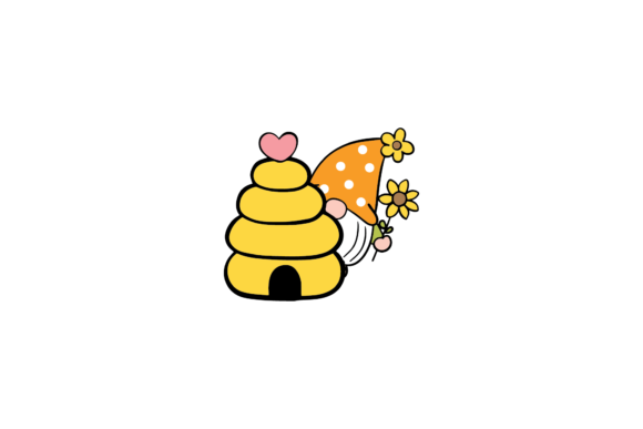 Flowers Gnomes and Home Bee Honey Svg
