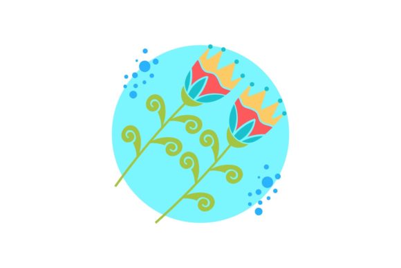 Flowers Nature Summer Circle Bubbles Graphics and Illustrations Review
