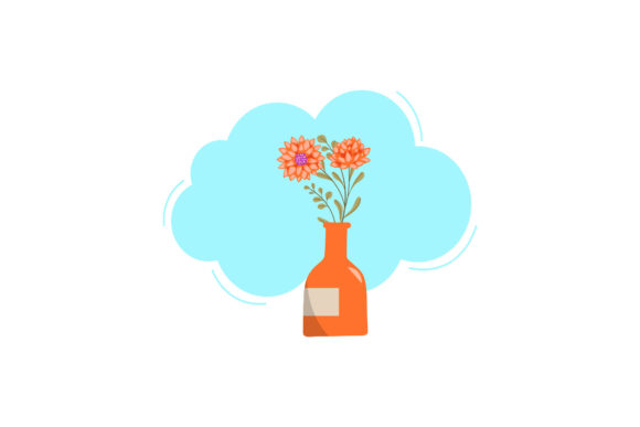 Flowers Potted Plants Cloud Style Graphics and Illustrations Review