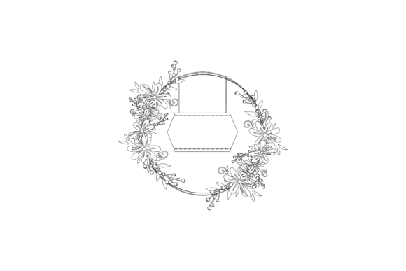 Frame Flowers Decoration Outline Graphics and Illustrations Review