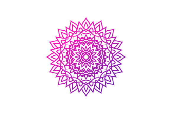 Mandala Yoga Flowers Graphics and Illustrations Review
