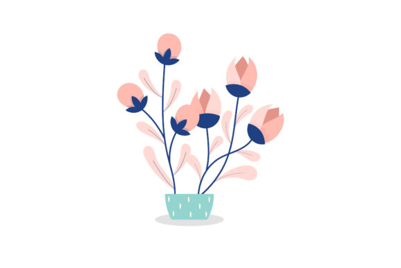 Soft Color Flowers Illustration Graphics for Modern Design Projects